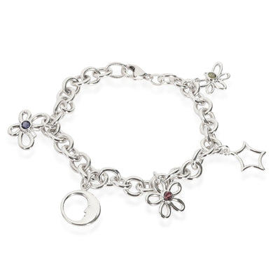 Tiffany & Co. Daisy , Moon Charm Bracelet in  Sterling Silver