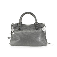 Balenciaga Gris Tarmac Lambskin Classic Town Bag