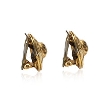 Chanel Vintage Gold Tone Earrings