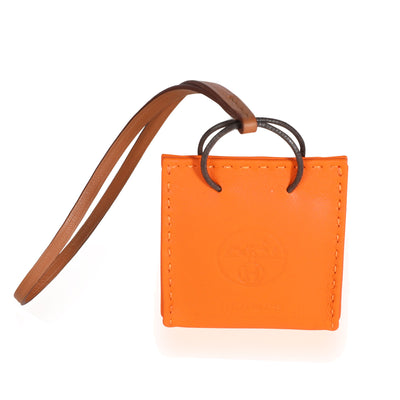 Hermès Feu Milo & Gold Swift Leather Bag Charm