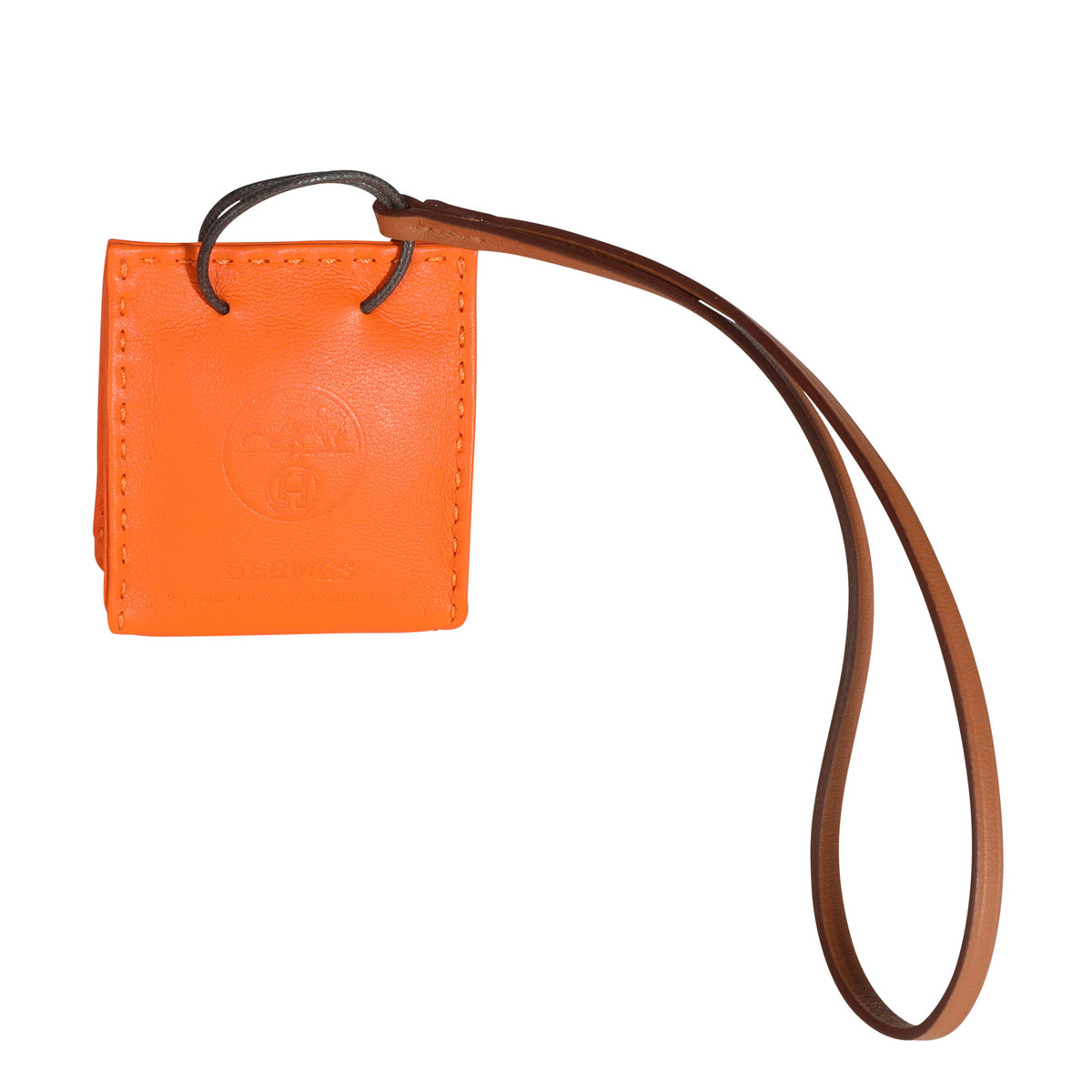 Hermès Feu Milo & Gold Swift Leather Bag Charm