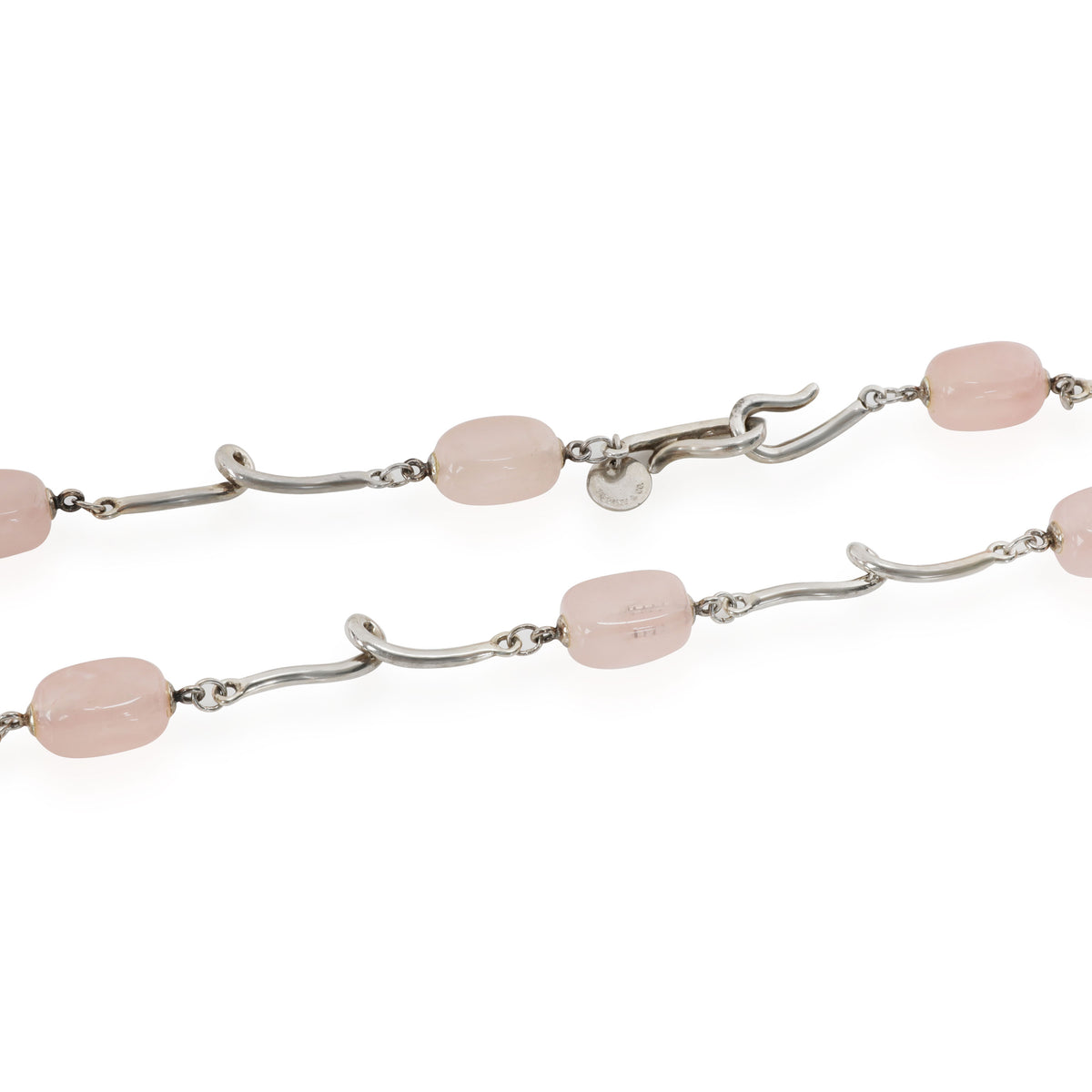 Tiffany & Co. Rose Quartz Necklace in  Sterling Silver