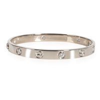 Cartier Love Bracelet with 6 Diamonds in 18K White Gold 0.50 CTW