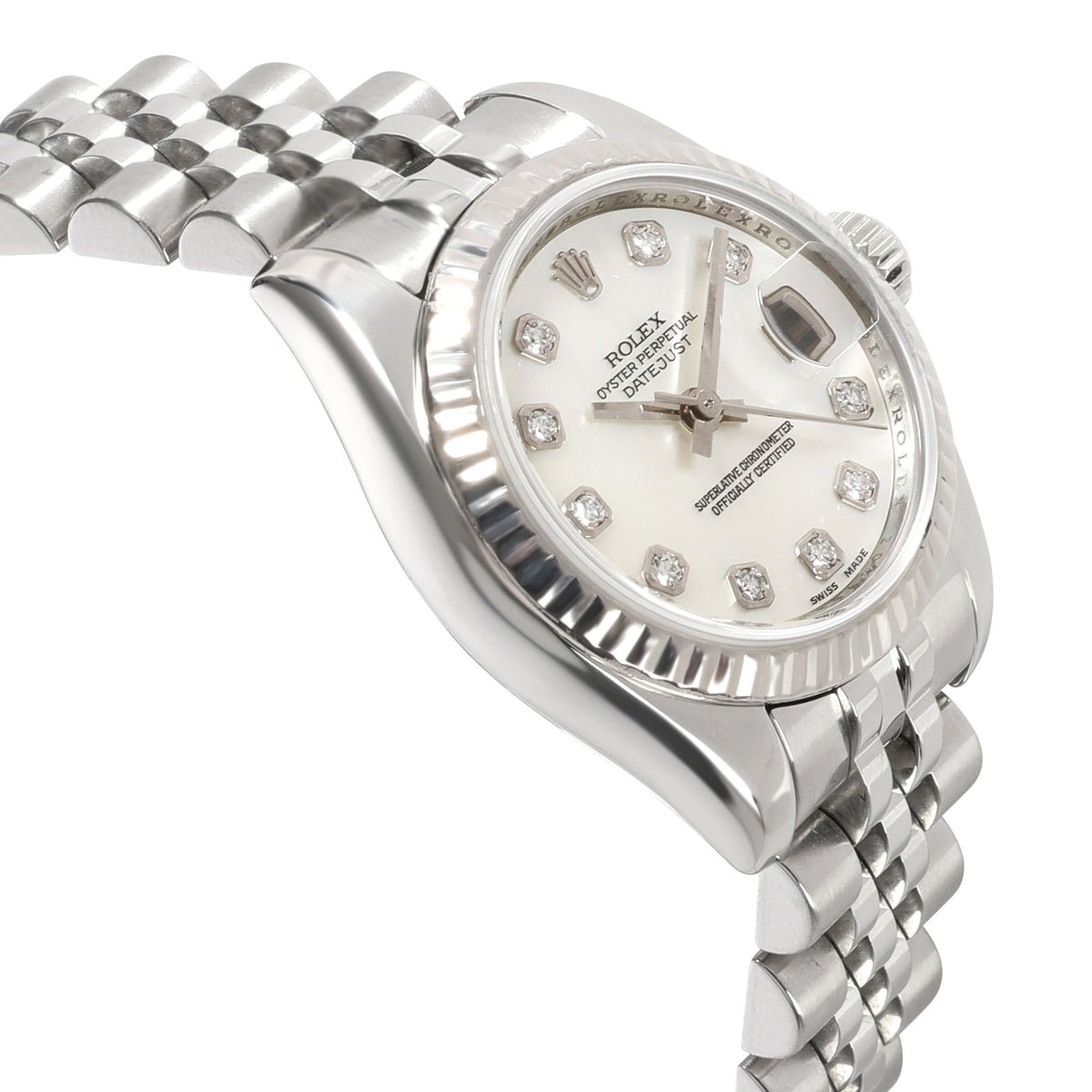 Rolex Datejust 179174 Women's Watch in 18kt Stainless Steel/White Gold