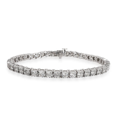 Miracle Set Diamond Bracelet in 14K White Gold 5.30 CTW