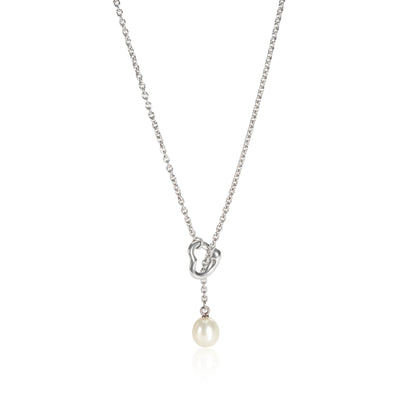 Tiffany & Co. Elsa Peretti Pearl Necklace in  Sterling Silver