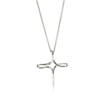 Tiffany & Co. Elsa Peretti Infinity Cross Pendant in  Sterling Silver