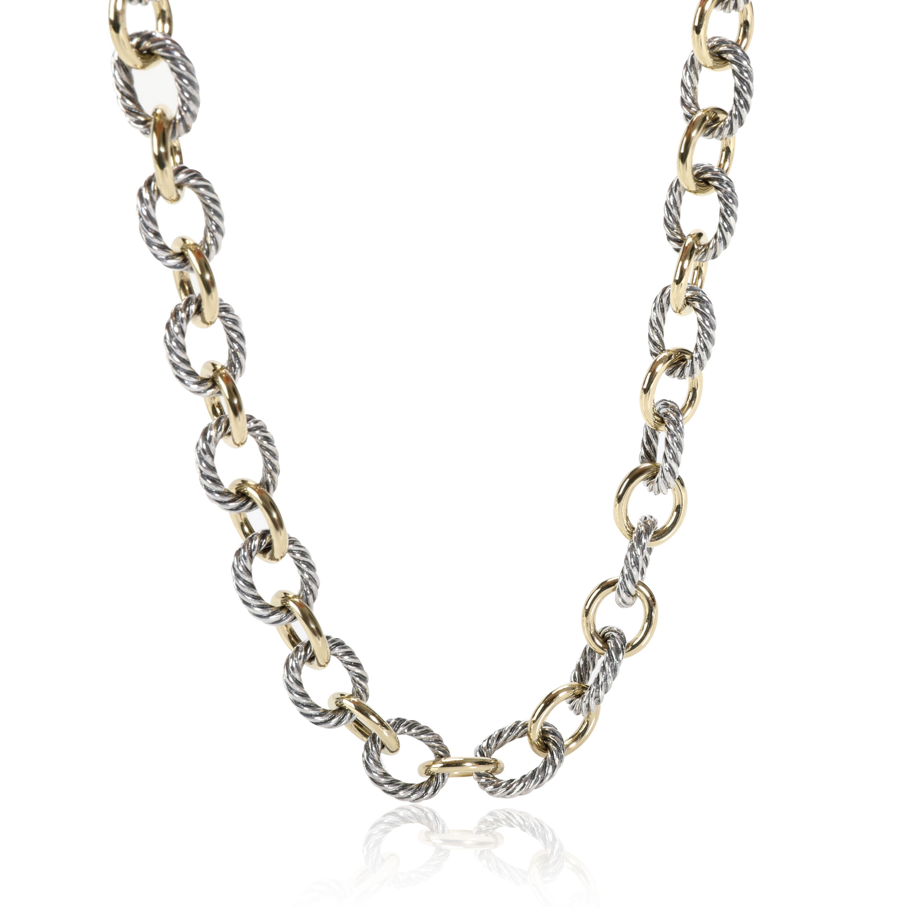Mm David Yurman Gold Box Chain Necklace Chains 14k David Yurman