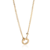 Cartier Love Diamond Necklace in 18K Yellow Gold 0.03 CTW