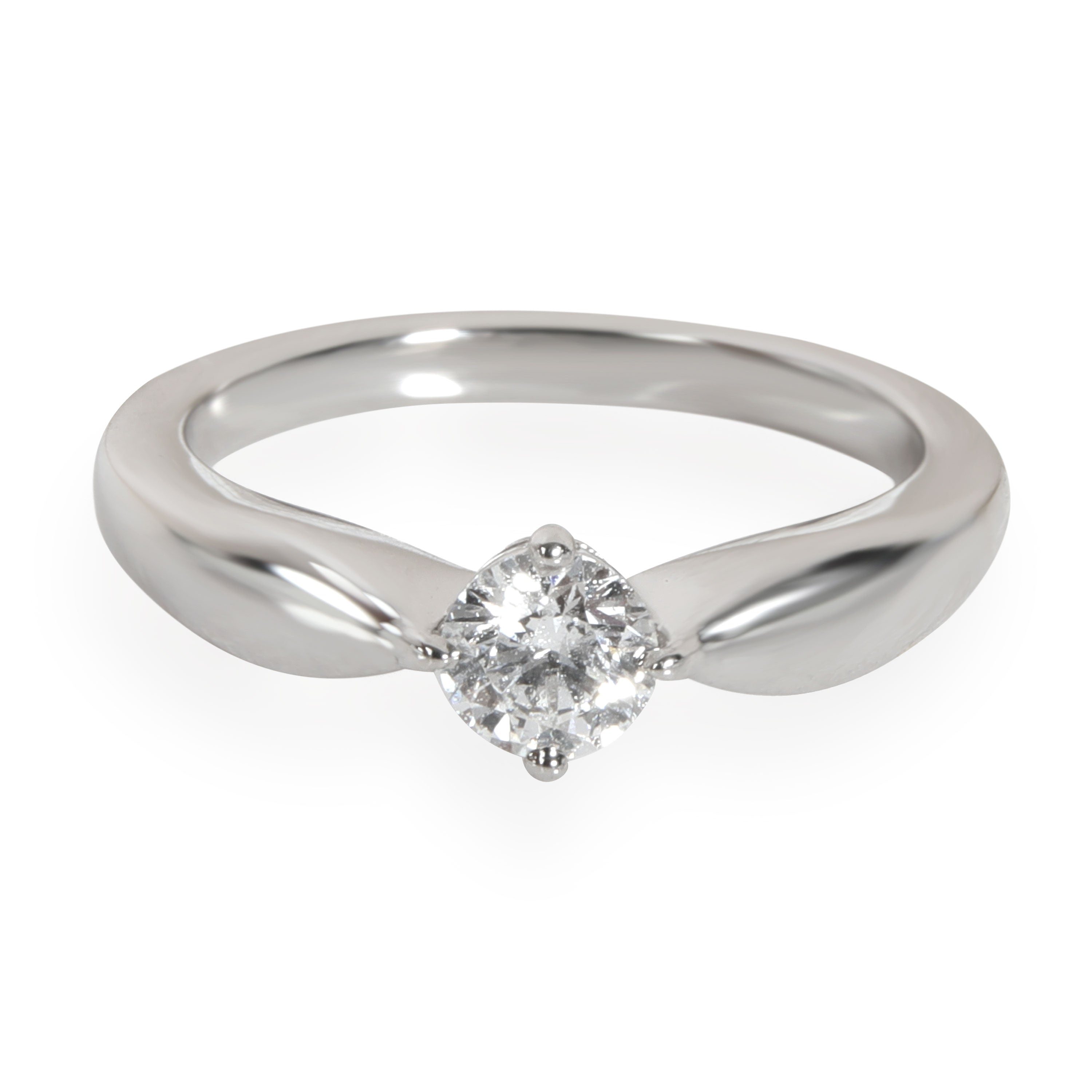 Bulgari Dedicata A Venezia Diamond Solitaire Ring in Platinum E