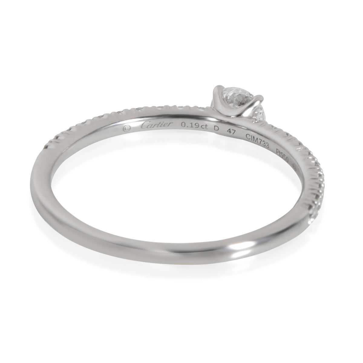 Cartier Etincelle Diamond Engagement Ring in  Platinum D VVS1 0.40 CTW