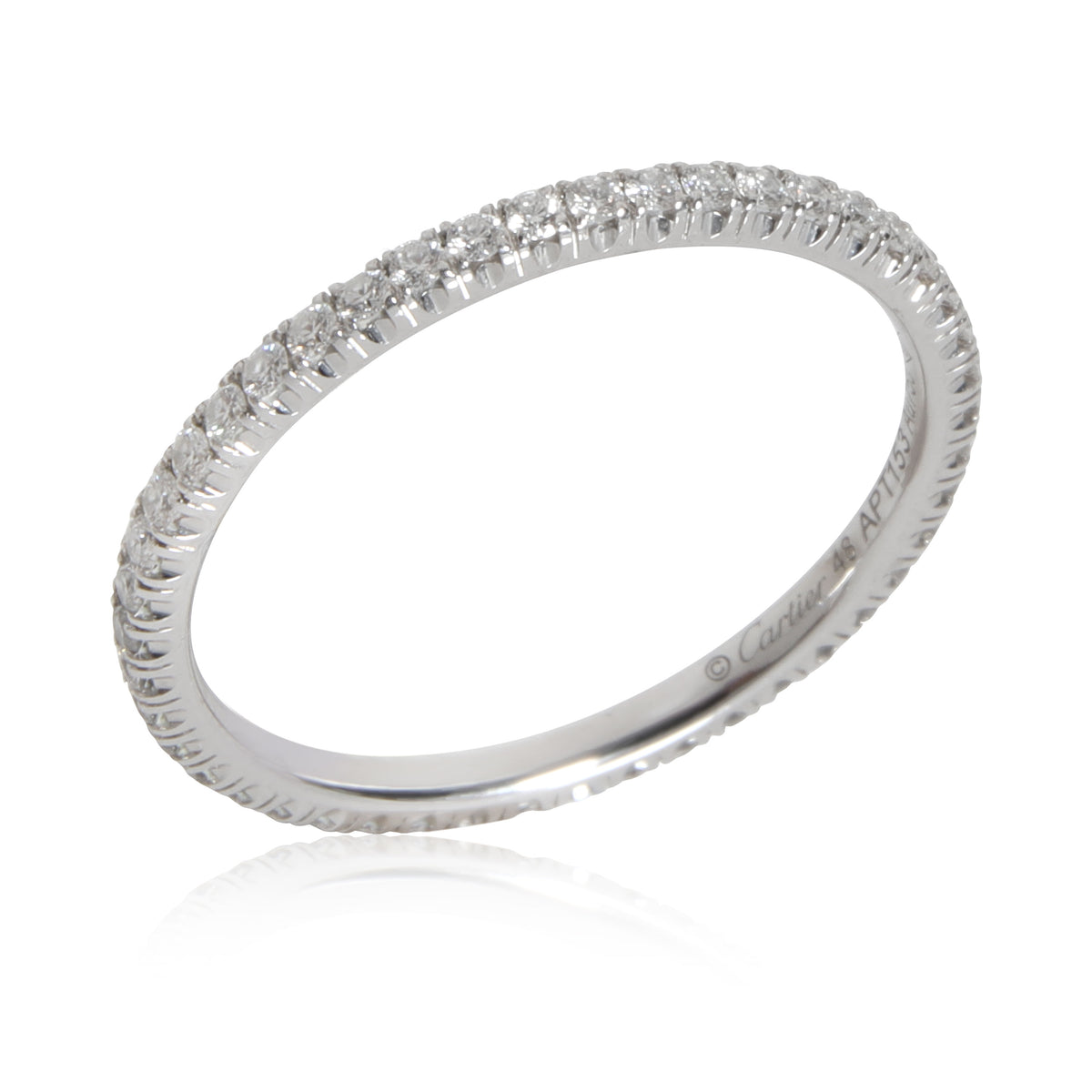 Cartier Entincelle Diamond Wedding Band in 18K White Gold 0.22 CTW