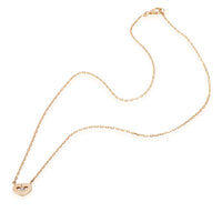 Cartier Hearts & Symbols Diamond Necklace in 18K Pink Gold 0.01 CTW