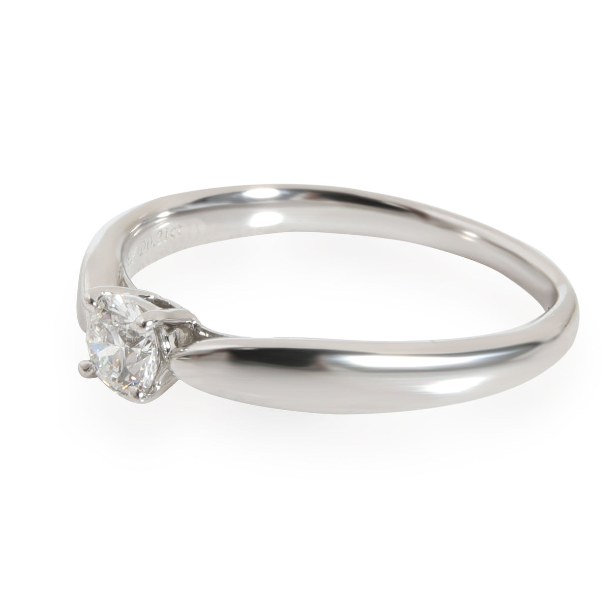 Tiffany & Co. Harmony Diamond Solitaire Ring in  Platinum H VS1 0.21 CTW