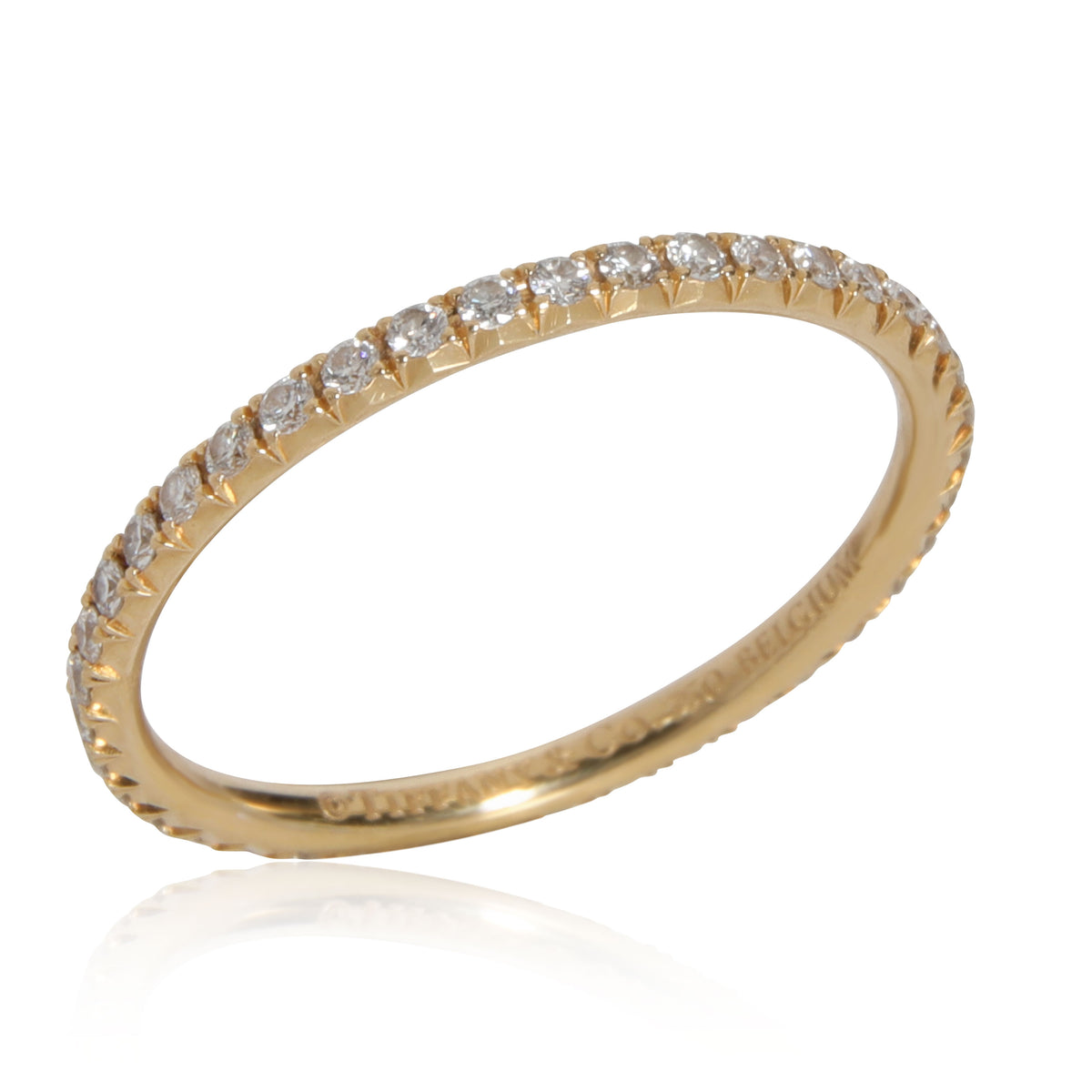 Tiffany & Co. Metro Diamond Band in 18K Yellow Gold 0.20 Ctw