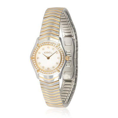 Ebel Wave 1003F1S Women's Watch in 18kt Stainless Steel/Yellow Gold