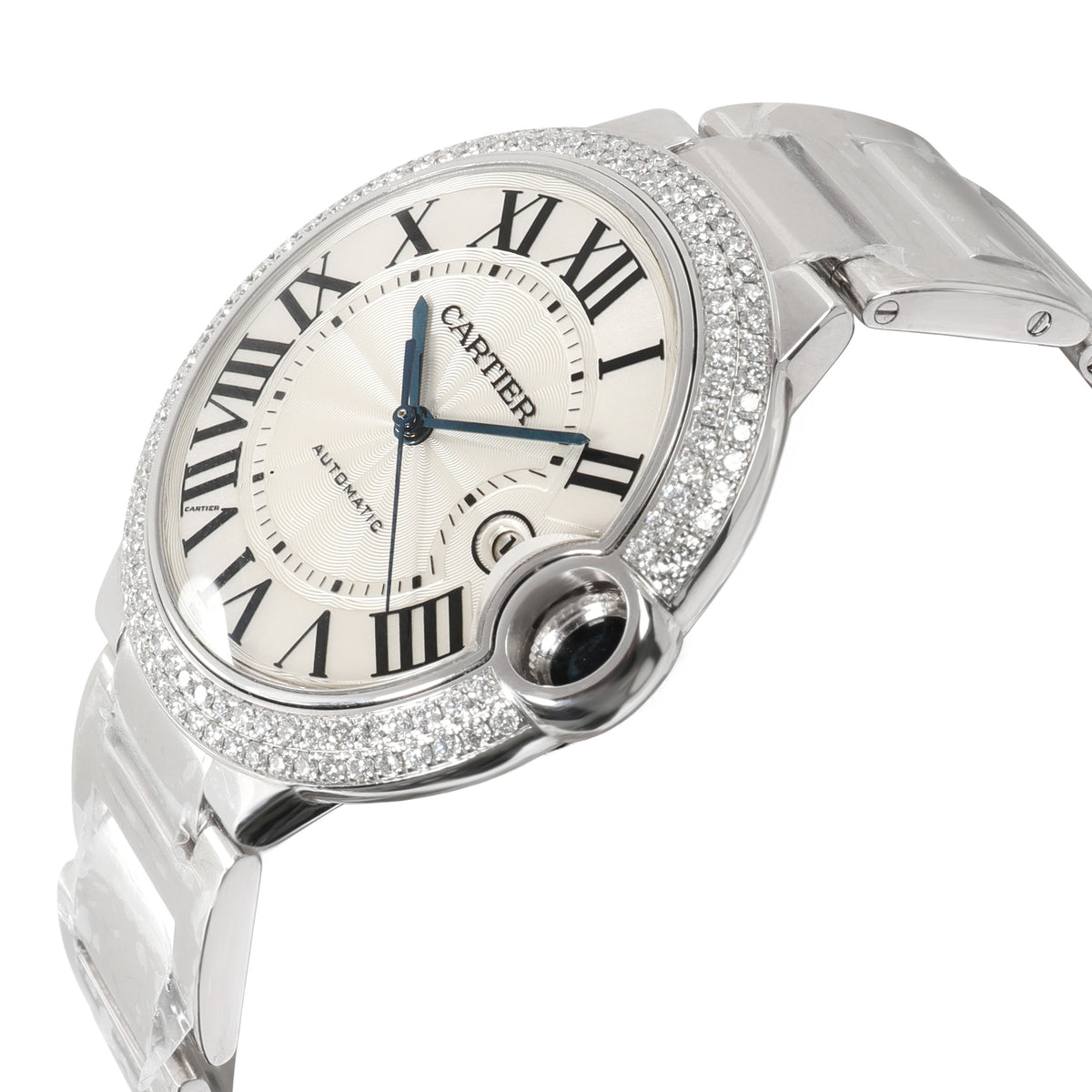 Cartier Ballon Bleu WE9009Z3 Men's Watch in 18kt White Gold