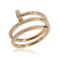 Cartier Juste un Clou Diamond Ring in 18K Yellow Gold 0.59 CTW