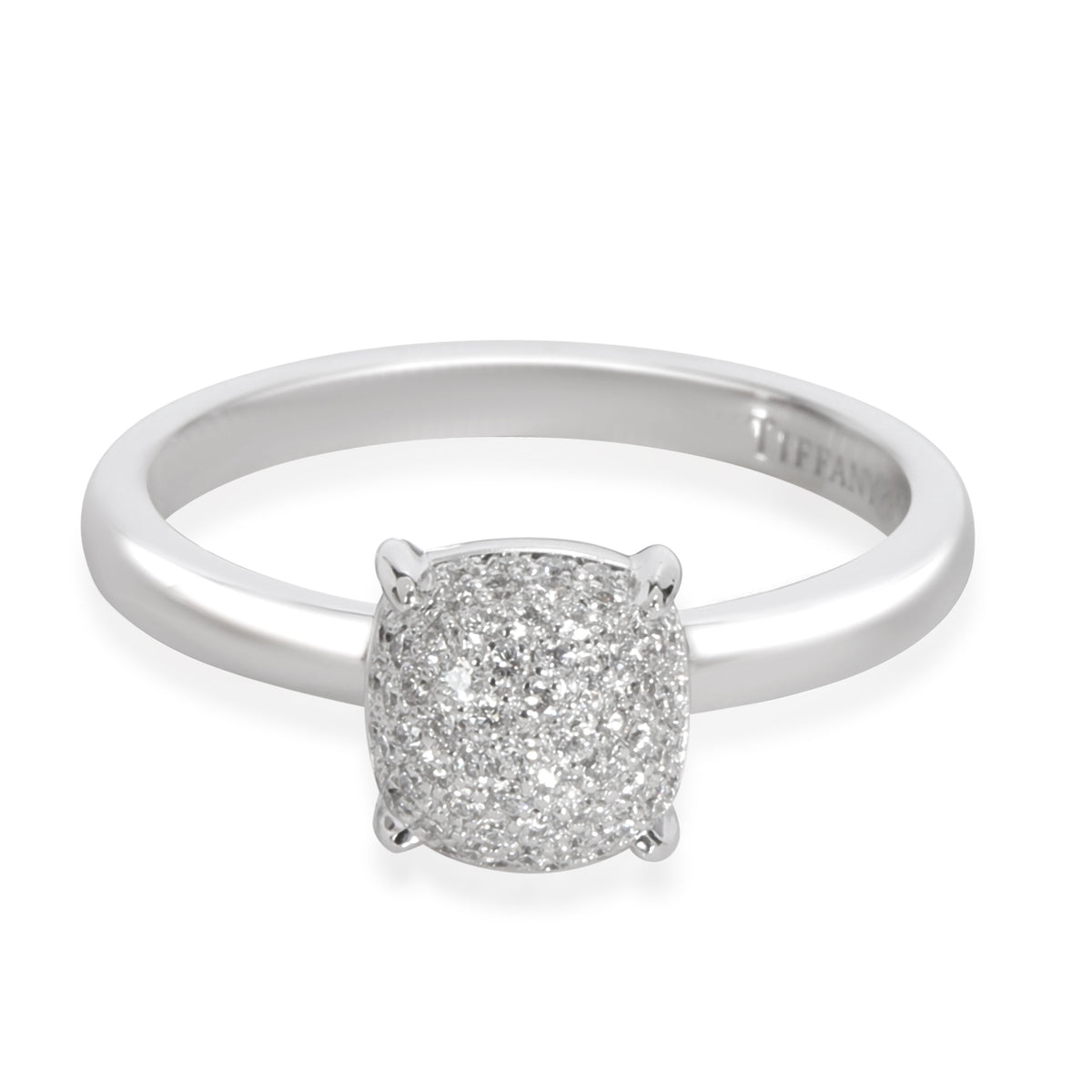 Tiffany & Co. Palomas Sugar Stacks Diamond Ring in 18K White Gold 0.16 CTW