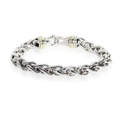 David Yurman Wheat Bracelet in 14K Yellow Gold/Sterling Silver