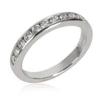 Tiffany & Co. 3 mm Channel Set Diamond Wedding Band in Platinum 0.33 Ctw