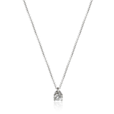 Tiffany & Co. Diamond Solitaire Pendant in  Platinum F VS1 0.43 CTW