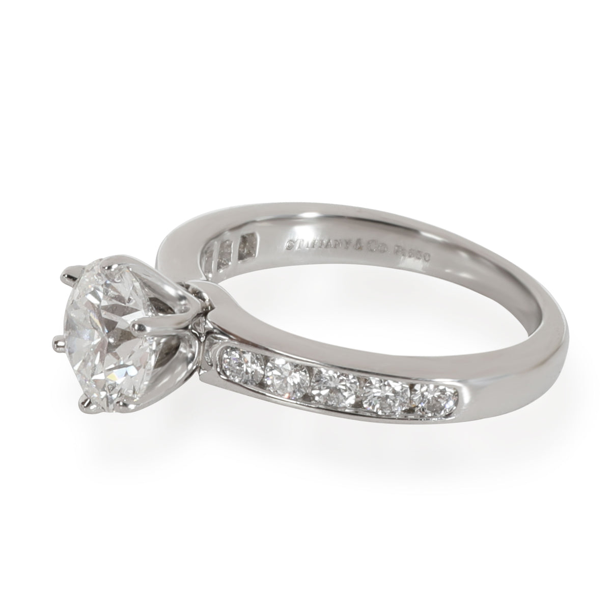 Tiffany & Co. Diamond Engagement Ring in  Platinum G VS1 1.78 CTW