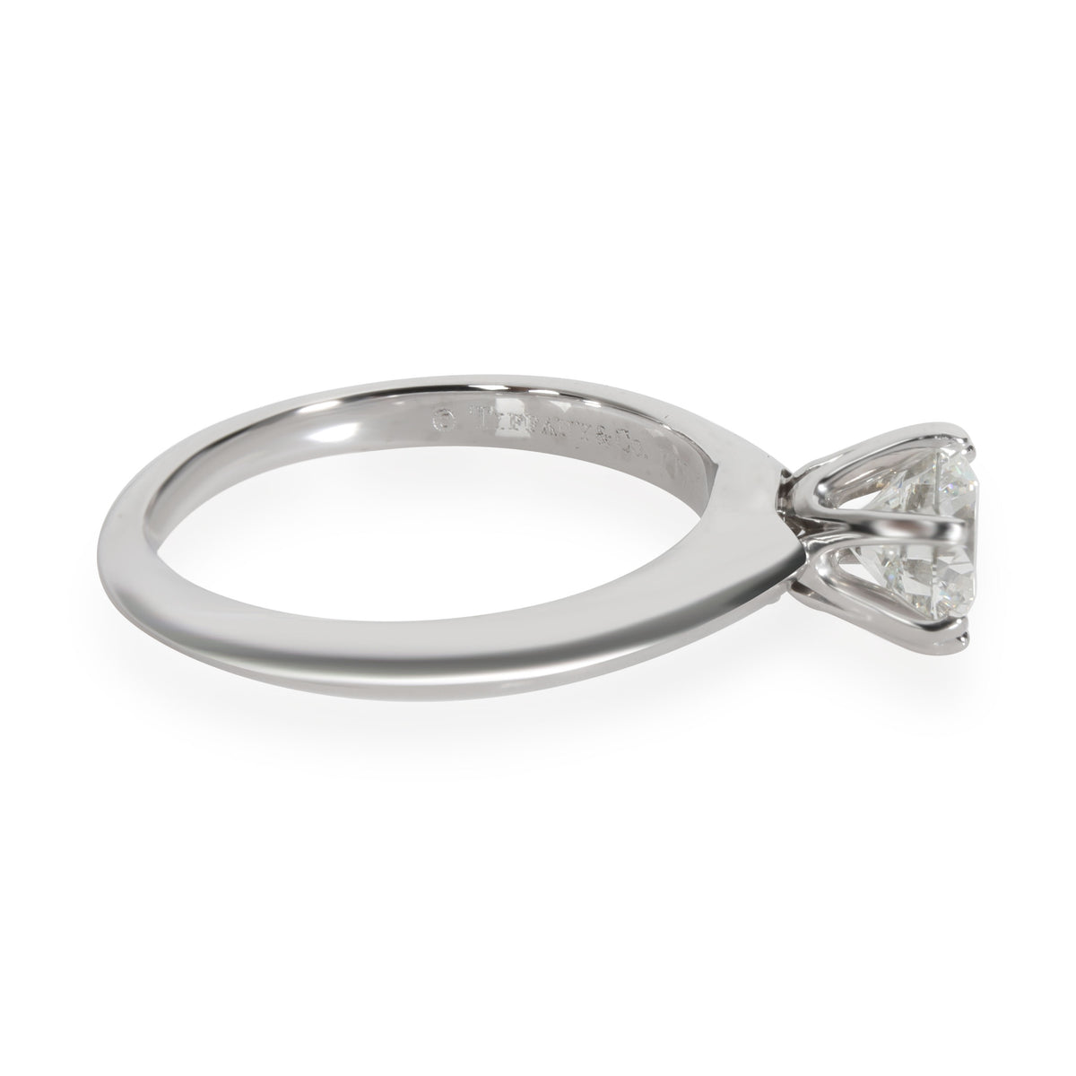 Tiffany & Co. Diamond Solitaire Engagement  Ring in Platinum H VVS2 1.01 CTW