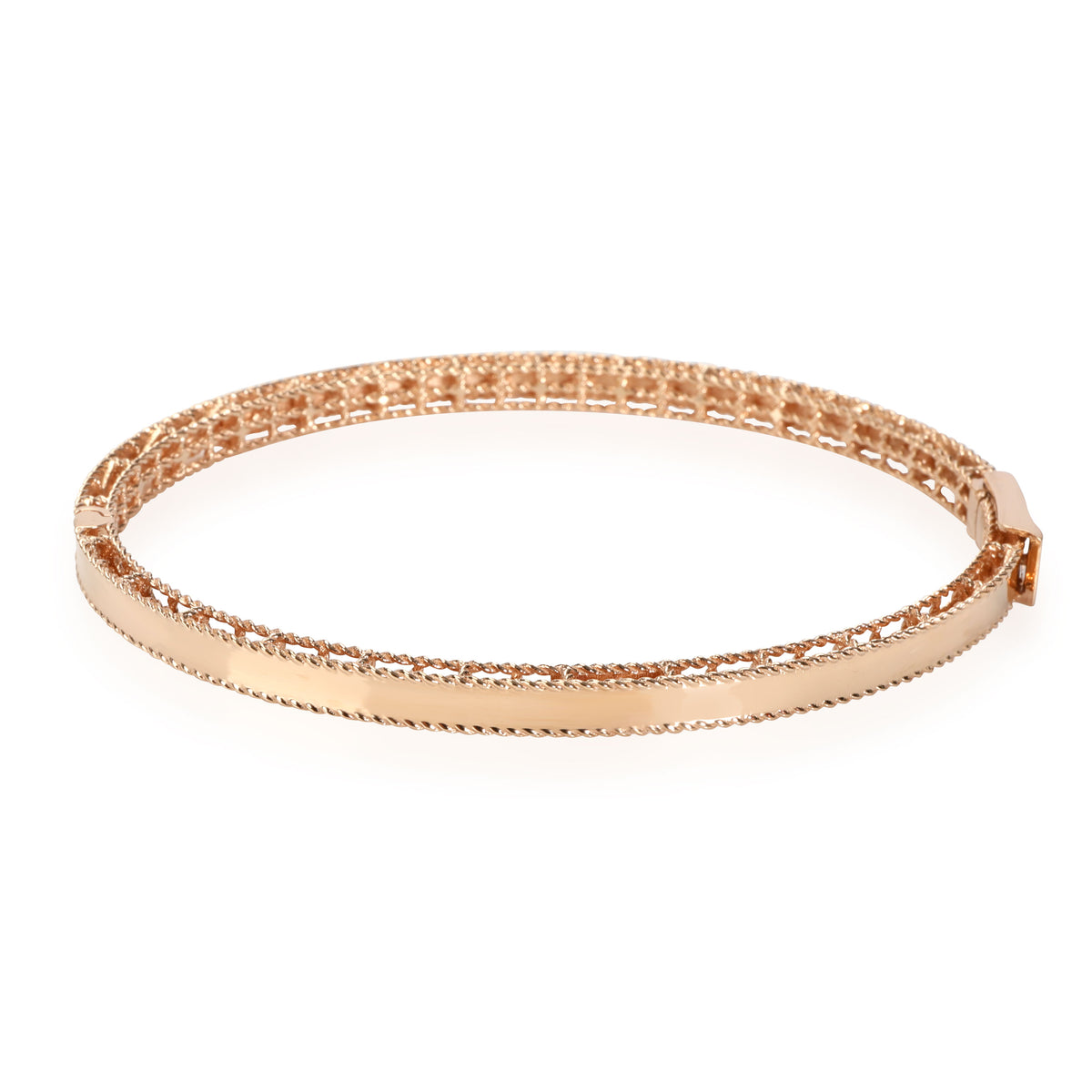 Roberto Coin Symphony Barocco Bangle in 18K Rose Gold