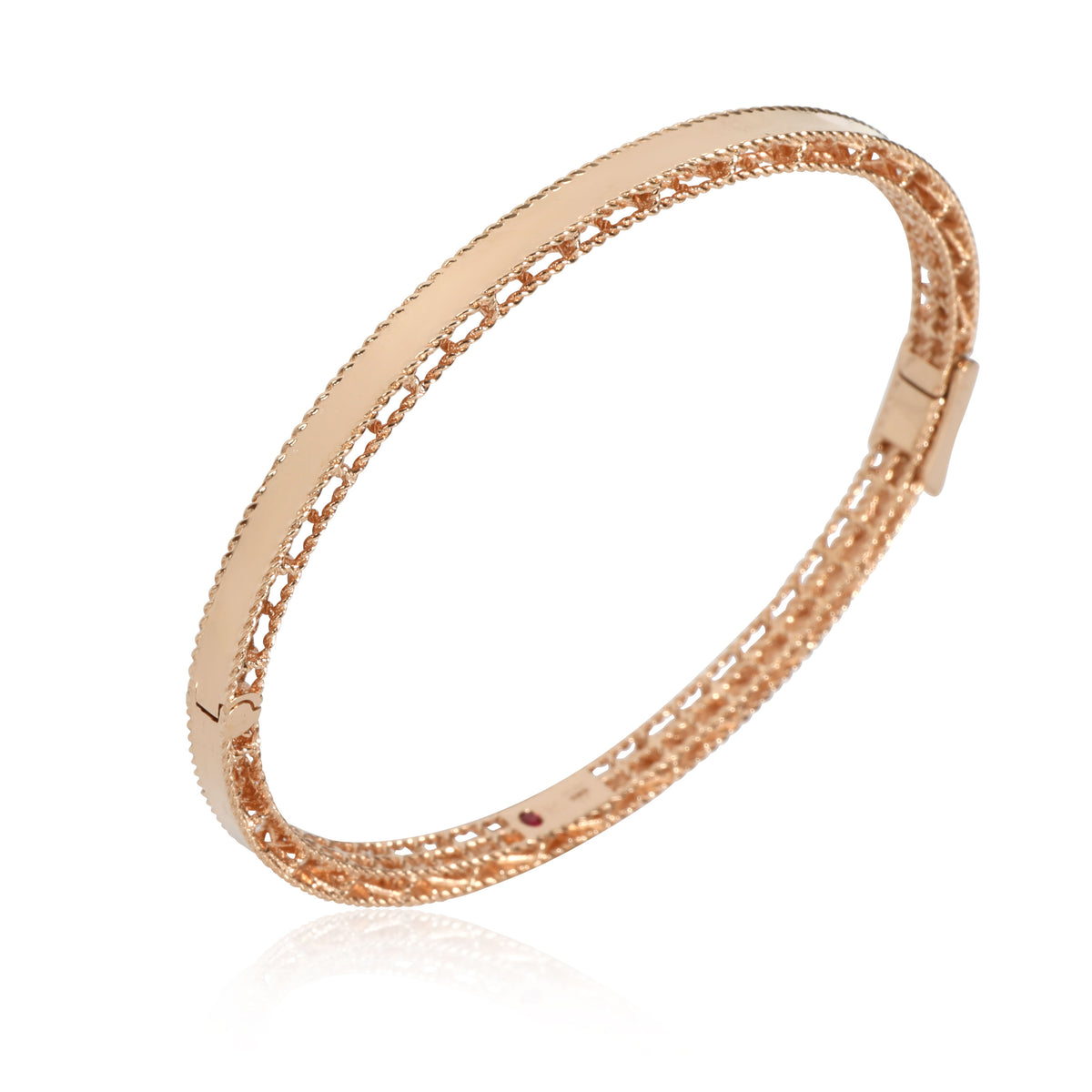 Roberto Coin Symphony Barocco Bangle in 18K Rose Gold