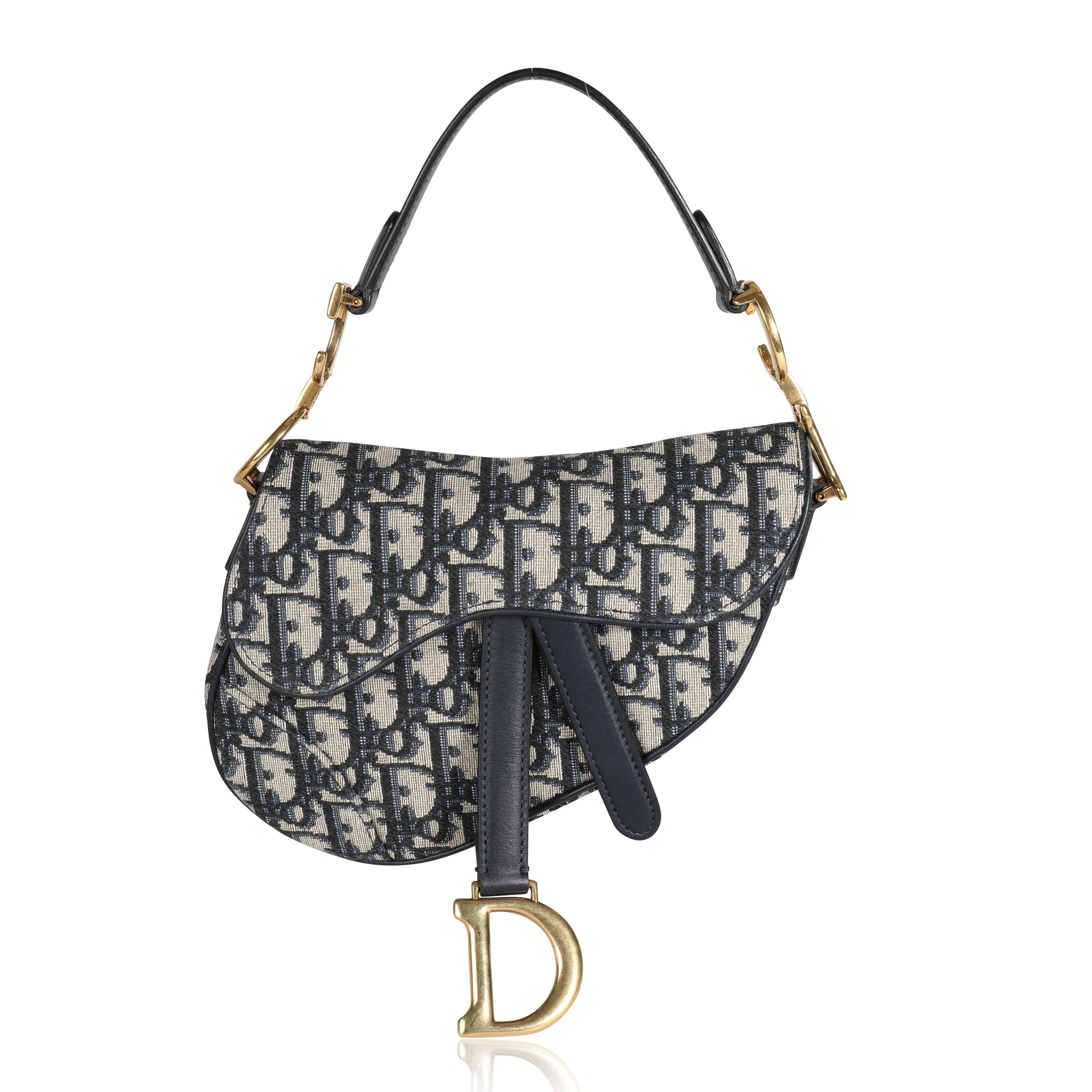 Christian Dior Oblique Saddle Bag - Blue Shoulder Bags, Handbags -  CHR361101