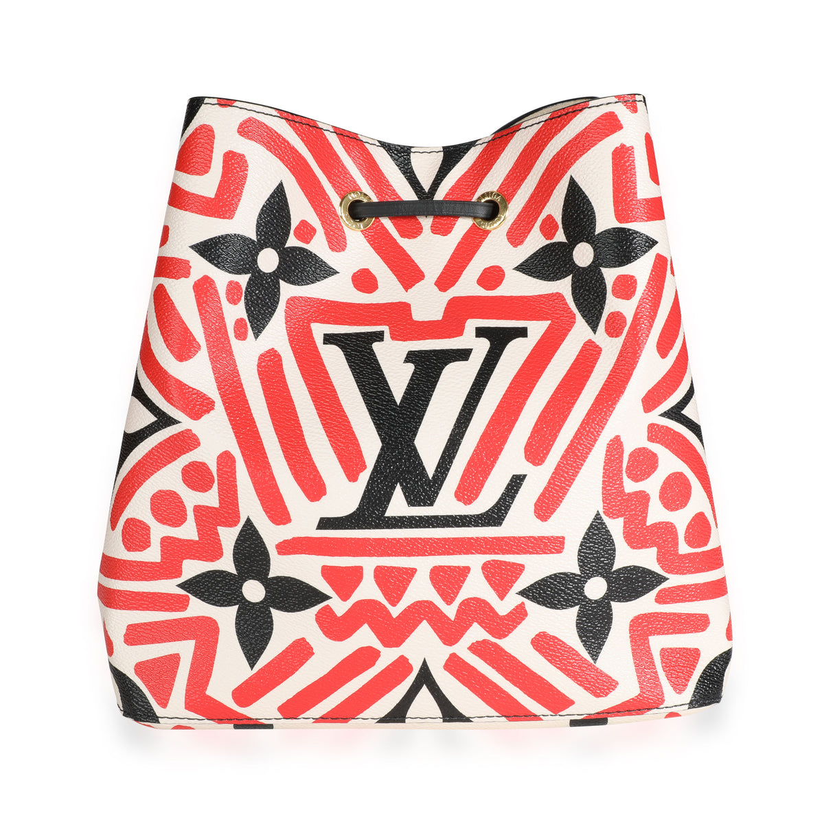 Louis Vuitton Cream & Red Monogram Giant LV Crafty NéoNoé MM