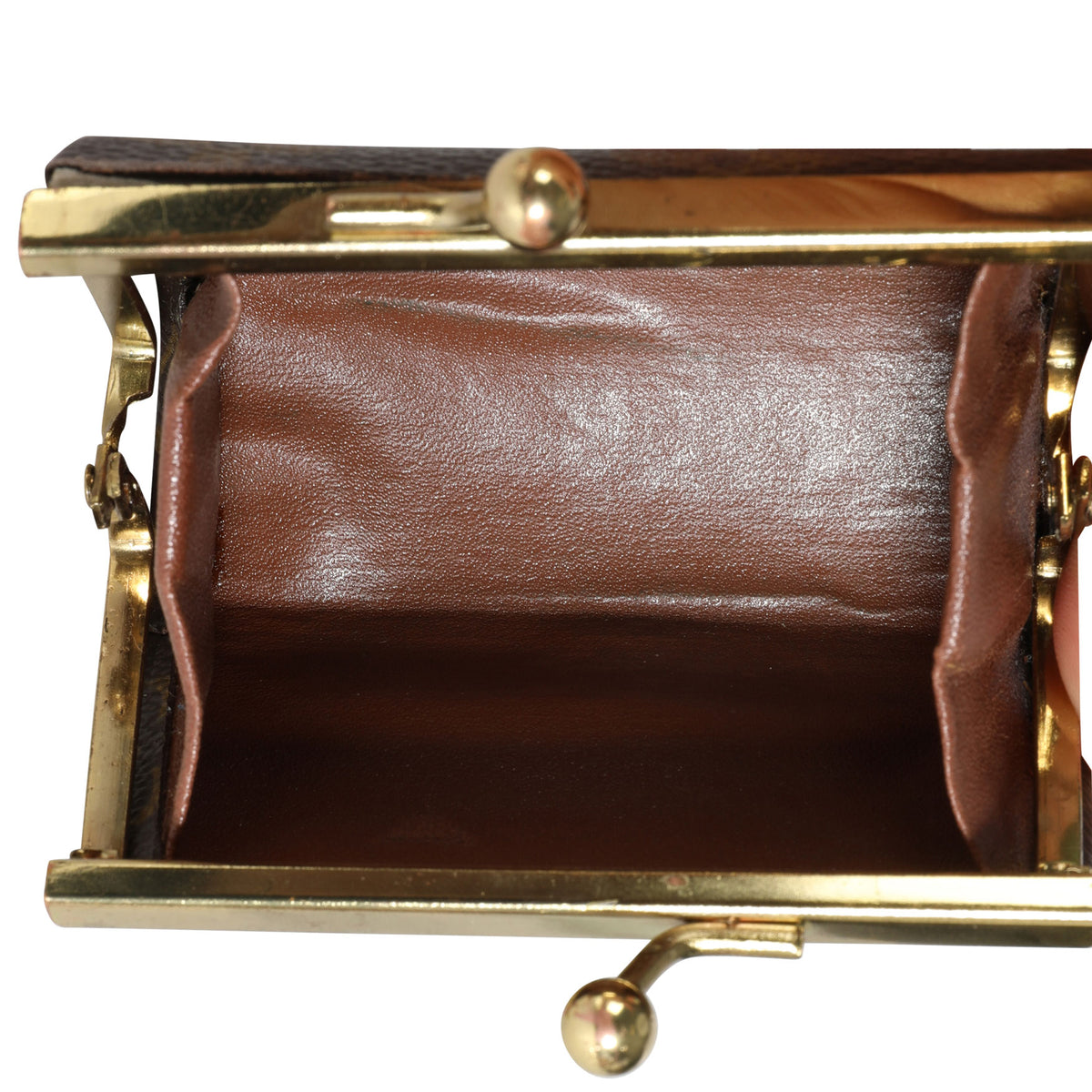 Louis Vuitton Monogram Lipstick Case LV Circle Engraved on top Gold  hardware