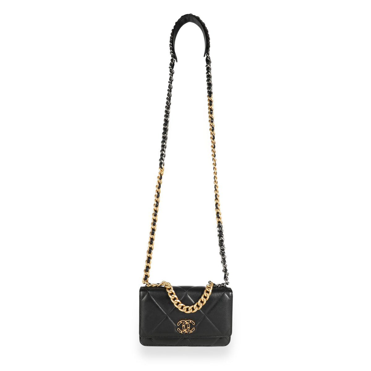 Chanel Black Quilted Lambskin Chanel 19 Wallet on Chain by WP Diamonds –  myGemma