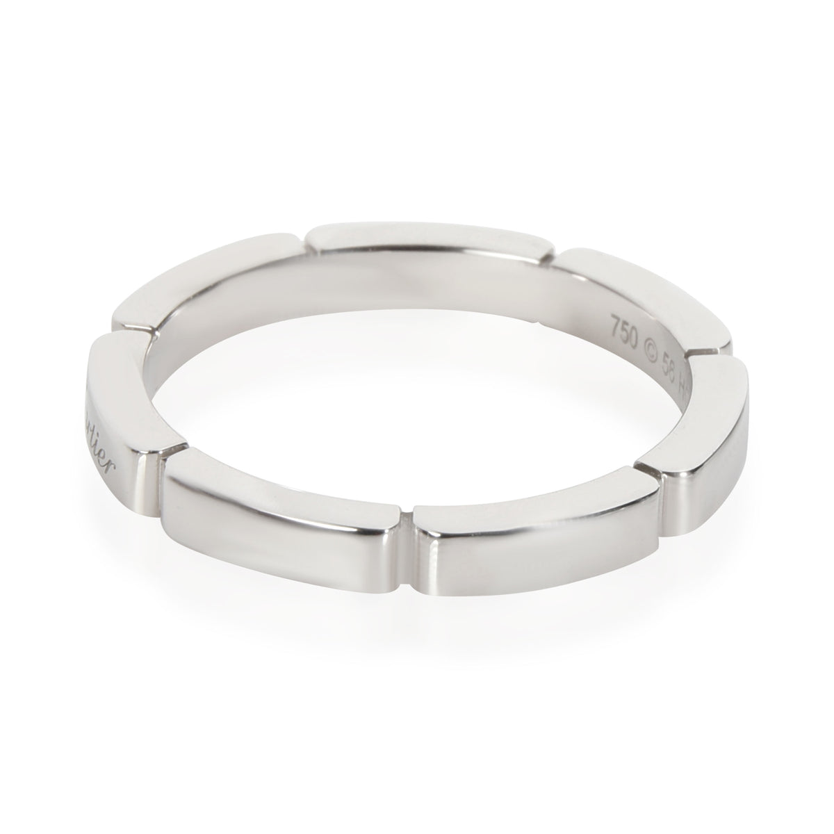 Cartier Maillon Panthere Wedding Band in 18K White Gold myGemma