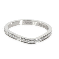 Cartier Ballerine Diamond Wedding Band in  Platinum 0.14 CTW