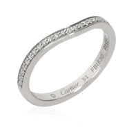 Cartier Ballerine Diamond Wedding Band in  Platinum 0.14 CTW