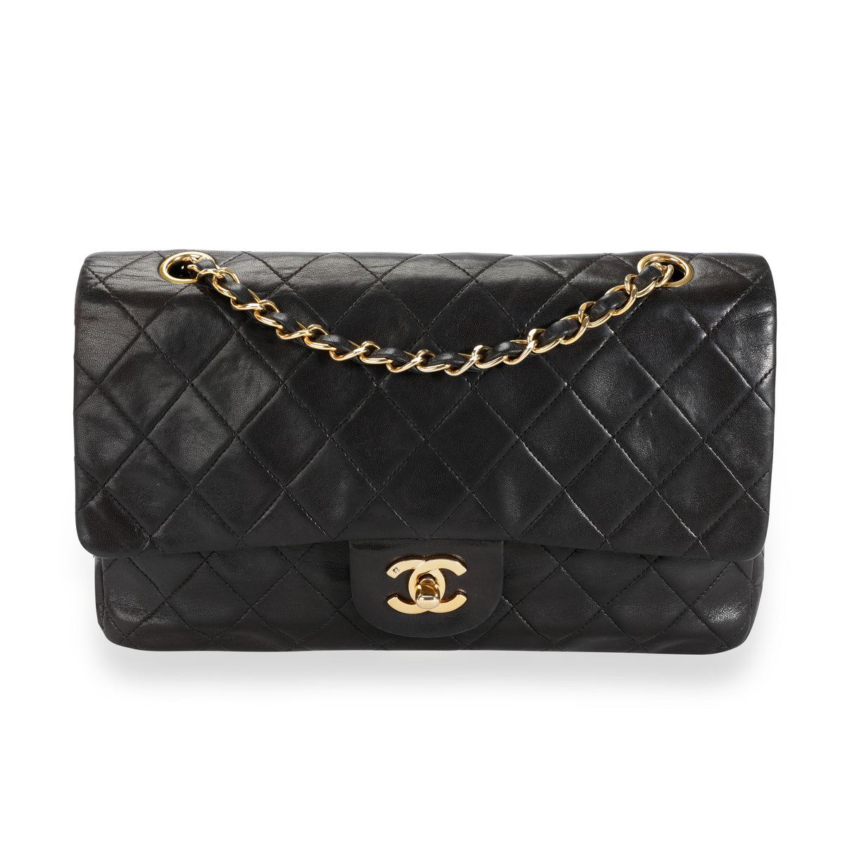Chanel Vintage Black Quilted Lambskin Medium Classic Double Flap Bag –  myGemma, DE