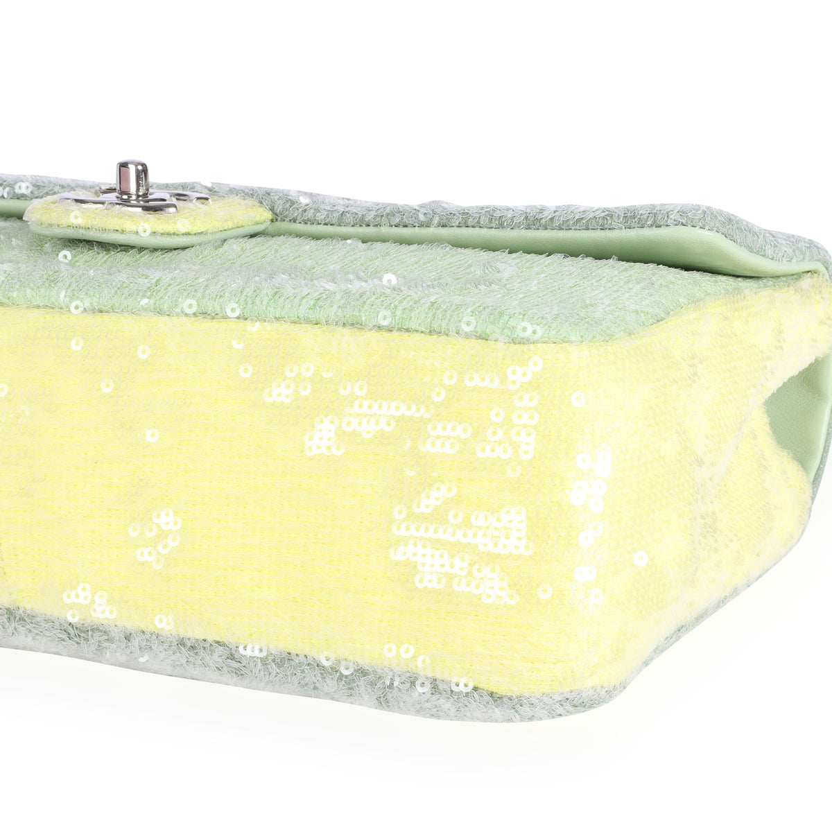 Chanel Green & Yellow Sequin Large Waterfall Flap Bag, myGemma
