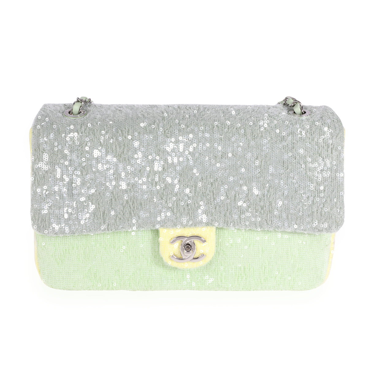 Chanel Small Sequin Waterfall Flap Bag - Green Shoulder Bags, Handbags -  CHA695472