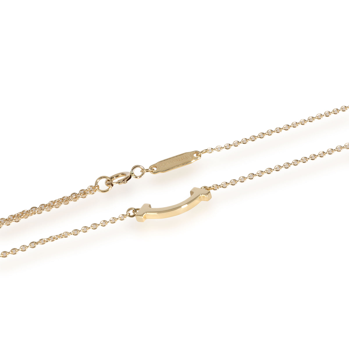 Tiffany & Co. T Smile Necklace in 18K Yellow Gold