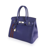 Hermès Bleu Encre & Bordeaux Togo Officier Birkin 30 PHW, myGemma, NL