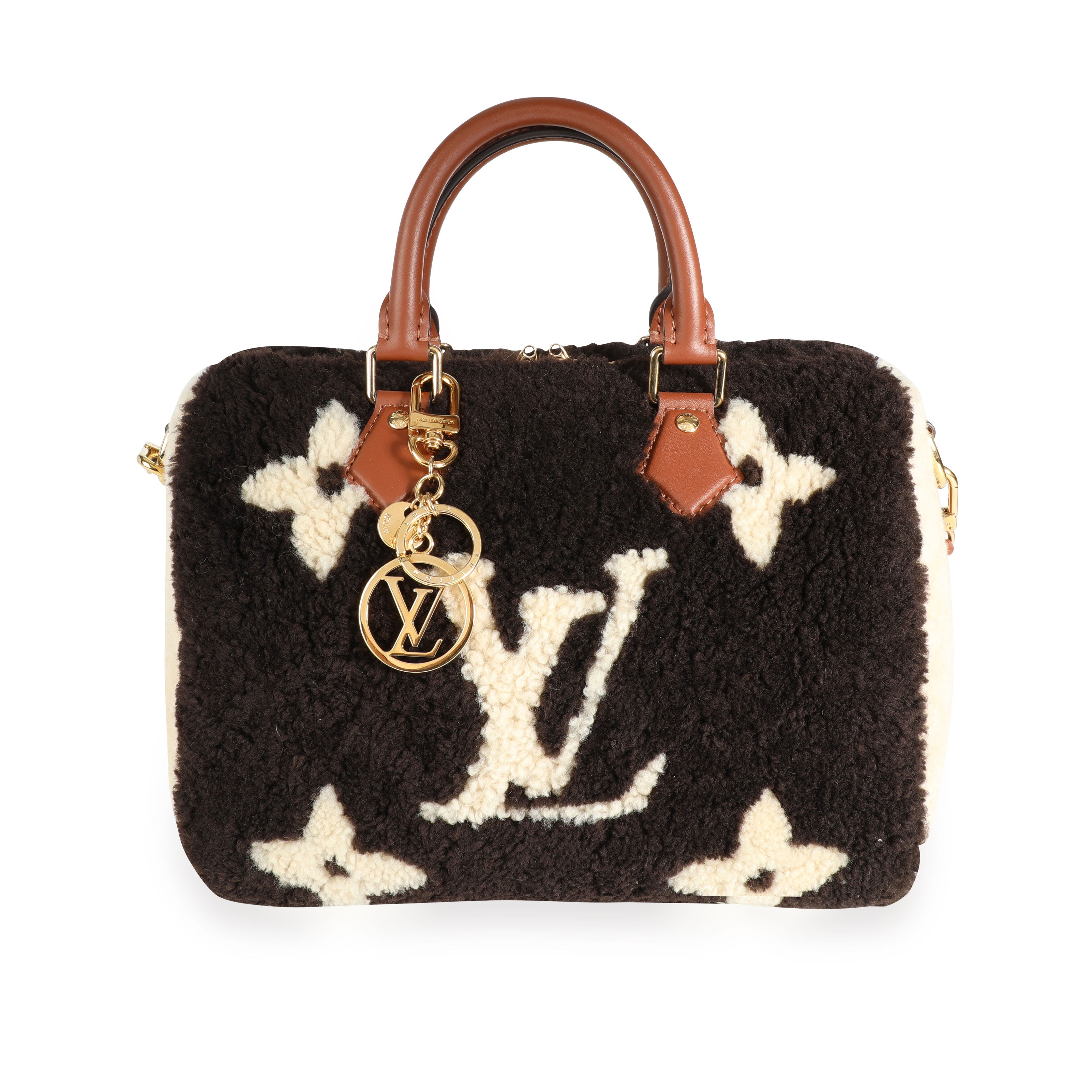Louis Vuitton Beach Pouch Monogram Giant Teddy Fleece Shearling Shoulder LV  Bag