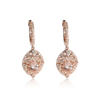 Effy Morganite Diamond Drop Earring in 14K Rose Gold 0.75 CTW