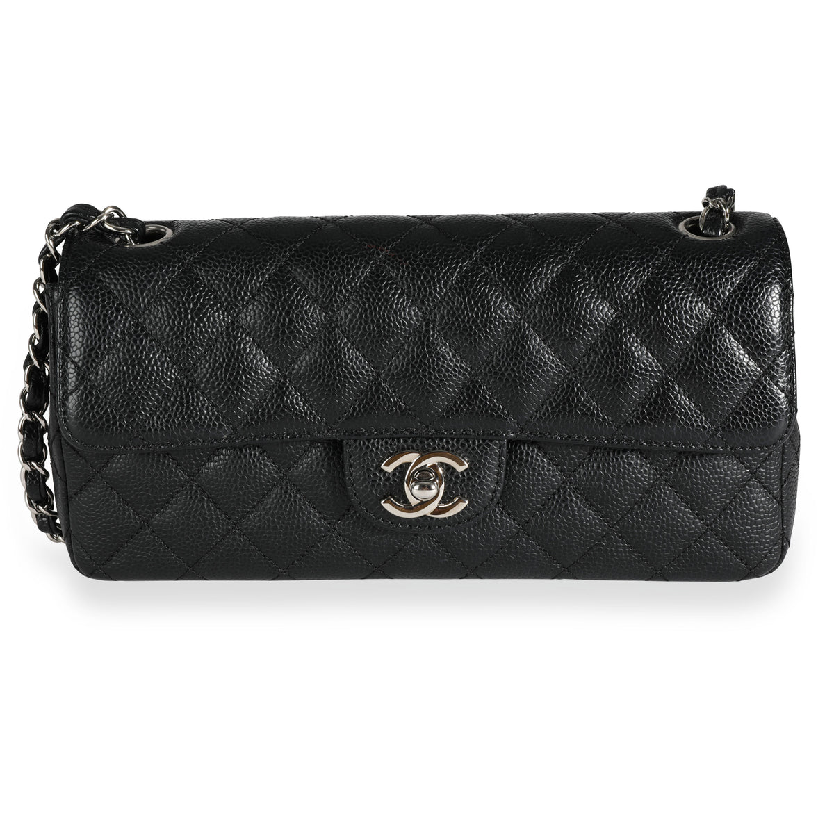 Chanel Black Quilted Caviar East West Flap Bag – myGemma| Item #111100