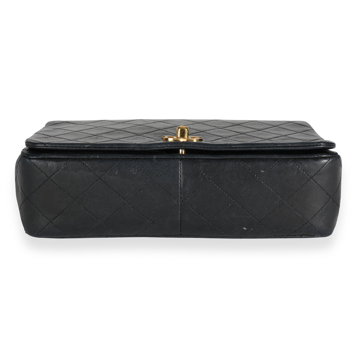 Chanel Vintage Black Quilted Lambskin Single Flap Bag