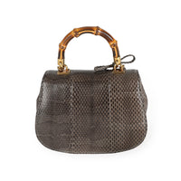 Gucci Gray Bamboo Night Python Mini Bag