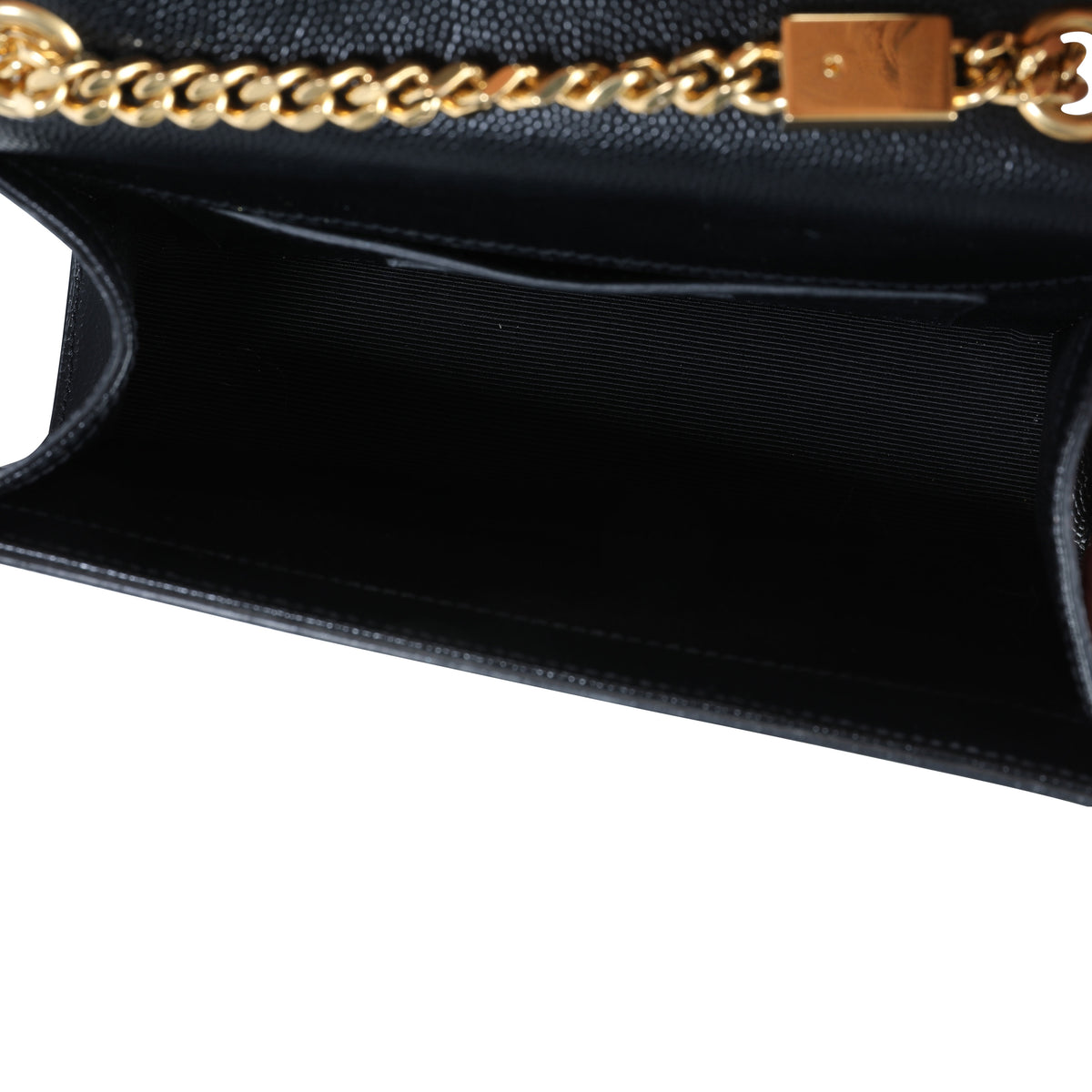 Saint Laurent Black Grain De Poudre Small Kate Crossbody