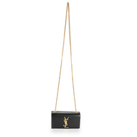 Saint Laurent Black Grain De Poudre Small Kate Crossbody