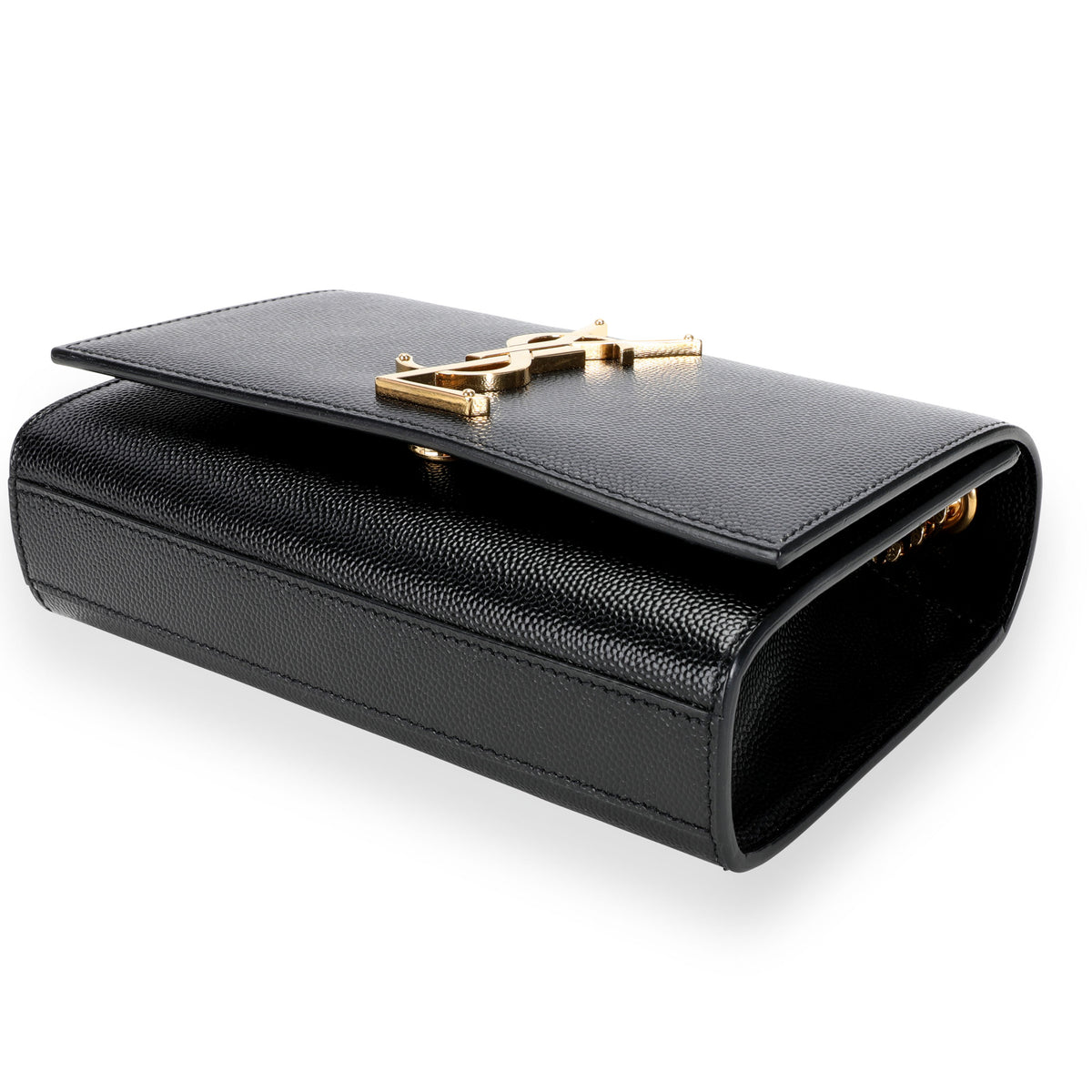 Saint Laurent Black Grain De Poudre Small Kate Crossbody